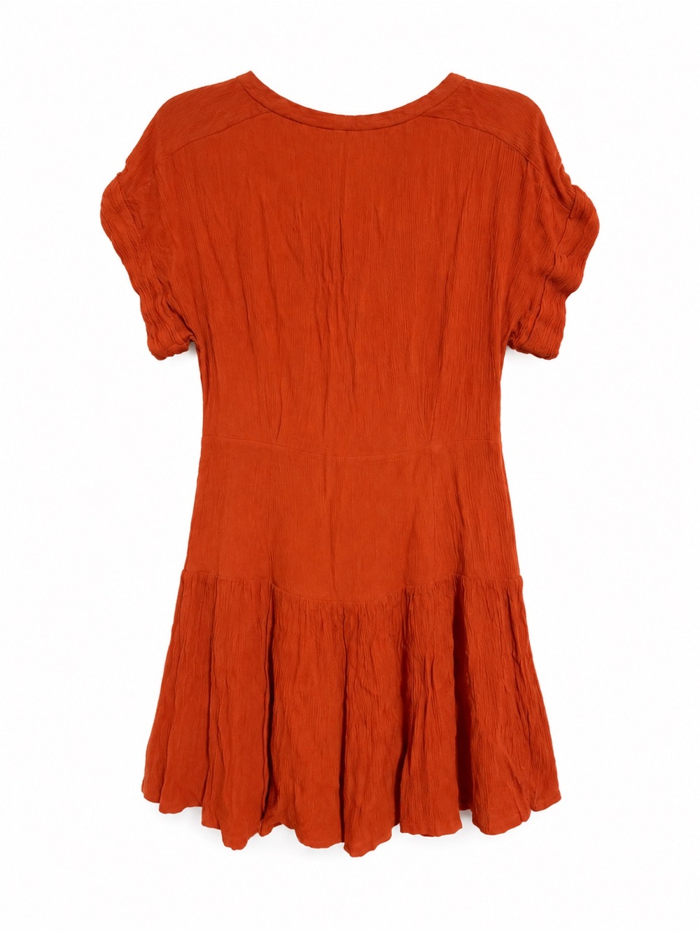 Free People Rust Button-Front Mini Dress - Picture 2 of 2